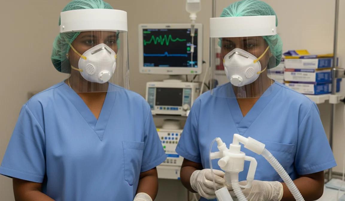 3D Printed Face Shields and Ventilator Parts by 3Ding - COVID-19 Pandemic Response