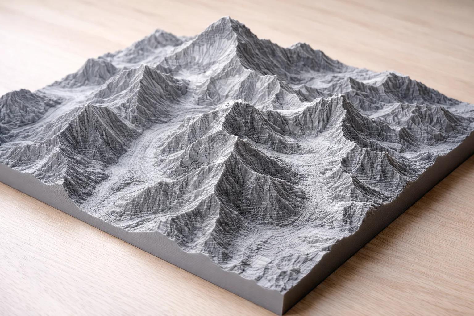 3D Printed Tactical Terrain Model by 3Ding - Indian Army Himalayan Operations