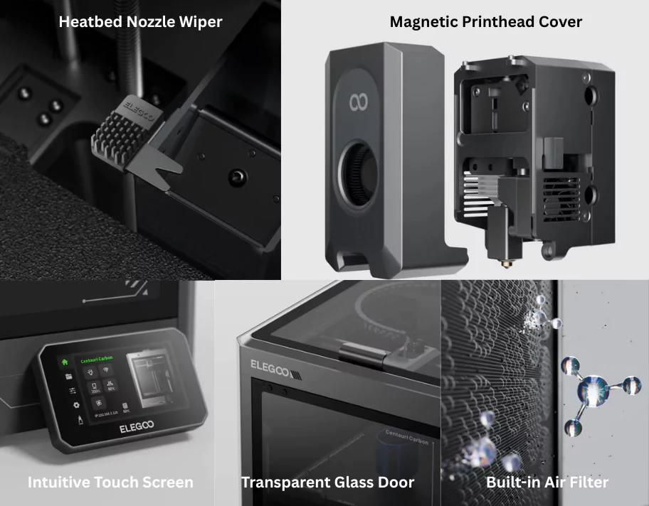 Elegoo Centauri Carbon WiFi connectivity cloud remote control mobile app