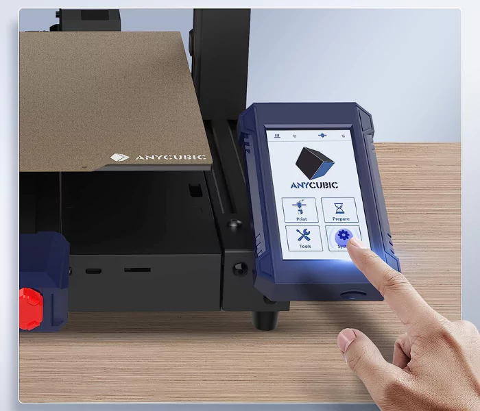 4.3-inch color touchscreen