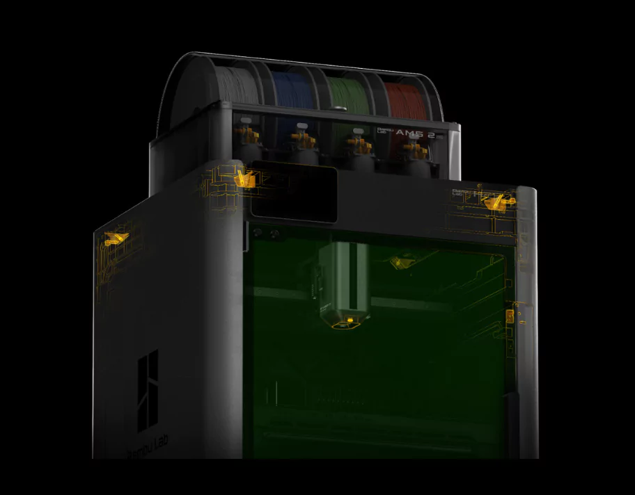 Bambu Lab H2S Emergency Stop and Flame Sensors