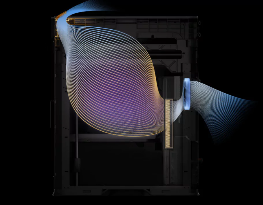 Bambu Lab H2S Low-Temp Mode with airflow